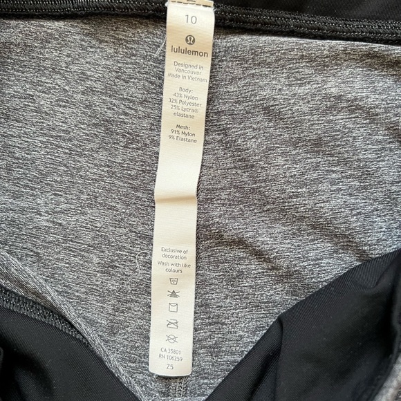 Lululemon size 10 pace rival crop leggings - Picture 3 of 4